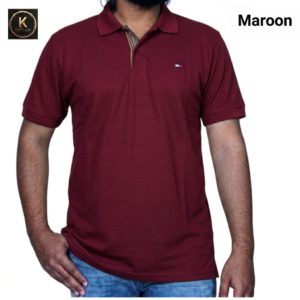 Maroon color Polo T-shirt